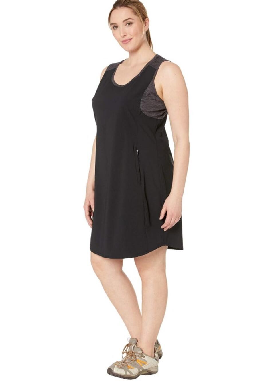 Columbia Bryce Peak Dress Size Large  Black Grey Sleeveless Outdoor